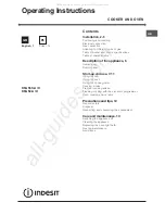 Предварительный просмотр 1 страницы Indesit K6G52.A/U Operating Instructions Manual