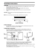 Предварительный просмотр 27 страницы Indesit KD641E Instructions For Installation And Use Manual