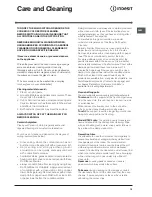 Preview for 19 page of Indesit KD6C35 Operating Instructions Manual