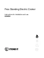 Indesit KD6E35 Instructions For Installation And Use Manual preview