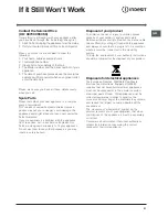 Preview for 21 page of Indesit KD6G25SAIR Operating Instructions Manual