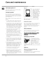 Предварительный просмотр 24 страницы Indesit KN3G21S/I Operating Instructions Manual