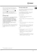 Preview for 21 page of Indesit KN3T62SA/NL Operating Instructions Manual