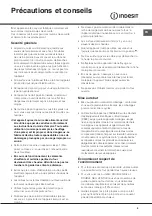 Preview for 9 page of Indesit KN6E61A/FR Operating Instructions Manual