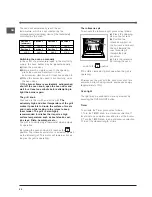 Предварительный просмотр 22 страницы Indesit KP6T21S/I Operating Instructions Manual