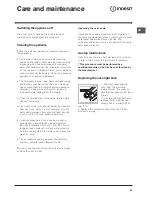 Предварительный просмотр 25 страницы Indesit KP6T21S/I Operating Instructions Manual