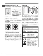 Предварительный просмотр 6 страницы Indesit KP9 F11 S Operating Instructions Manual