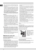 Preview for 12 page of Indesit KP9 F21 S(X)/EX S Operating Instructions Manual