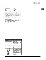 Preview for 3 page of Indesit KP9508CXG Operating Instructions Manual