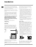 Предварительный просмотр 2 страницы Indesit KP9F11G Operating Instructions Manual