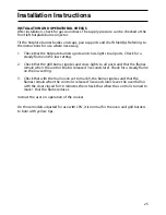 Preview for 25 page of Indesit KT6G2M Instructions For Installation And Use Manual