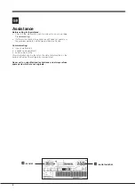 Preview for 2 page of Indesit LI7 series Operating Instructions Manual