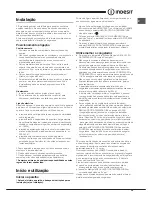 Preview for 35 page of Indesit NUIAA 12x Operating Instructions Manual