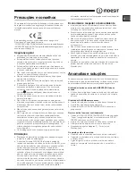 Preview for 37 page of Indesit NUIAA 12x Operating Instructions Manual