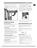 Preview for 45 page of Indesit NUIAA 12x Operating Instructions Manual