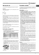 Предварительный просмотр 9 страницы Indesit PAA 642 /I(WH) Operating Instructions Manual