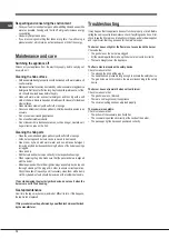 Preview for 10 page of Indesit PAA 642 /I(WH) Operating Instructions Manual