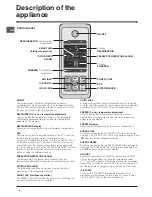 Preview for 4 page of Indesit PBAA 34 NF DUK Operation Instructions Manual