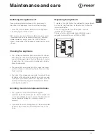 Preview for 9 page of Indesit PBAA 34 NF DUK Operation Instructions Manual