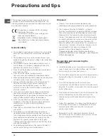 Preview for 10 page of Indesit PBAA 34 NF DUK Operation Instructions Manual