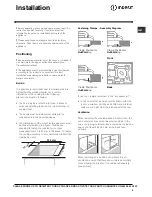 Предварительный просмотр 3 страницы Indesit PI 604GB Operating Instructions Manual