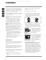 Предварительный просмотр 24 страницы Indesit PI 631 Operating Instructions Manual