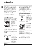 Preview for 38 page of Indesit PWDE 81473 W Instructions For Use Manual