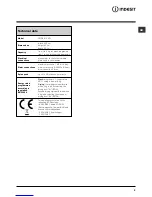 Preview for 5 page of Indesit PWDE 8148 W Instructions For Use Manual