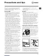 Preview for 11 page of Indesit PWDE 8148 W Instructions For Use Manual