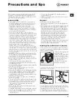 Preview for 11 page of Indesit PWDE 81680 S Instructions For Use Manual