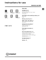 Preview for 1 page of Indesit PWE 7127 W Instructions For Use Manual