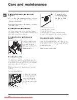 Предварительный просмотр 12 страницы Indesit PWE 8168 S Instructions For Use Manual