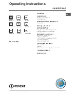 Preview for 1 page of Indesit RA 24 L Operating Instructions Manual