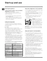 Preview for 4 page of Indesit RA 24 L Operating Instructions Manual