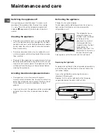 Preview for 14 page of Indesit SAN 400 Manual