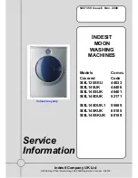 Indesit SIXL125SEU Service Information Manual preview