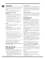 Preview for 12 page of Indesit TAAAN 6 FNF D series Operating Instructions Manual