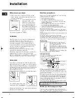 Предварительный просмотр 4 страницы Indesit TCAM 80C Aquarius Instruction Booklet