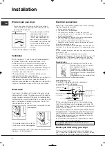 Preview for 4 page of Indesit TCFM 90 Instruction Booklet