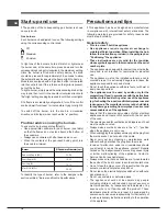 Preview for 10 page of Indesit TD 641 S IX/HA TR Operating Instructions Manual