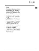 Preview for 12 page of Indesit TZAA 10 Operating Instructions Manual