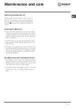 Preview for 5 page of Indesit UFAN 300 NF Operating Instructions Manual