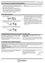 Preview for 8 page of Indesit UI6F1TSUK1FS User Manual