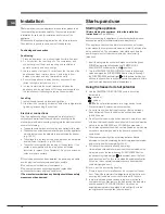 Preview for 14 page of Indesit UIAA 10 Operating Instructions Manual