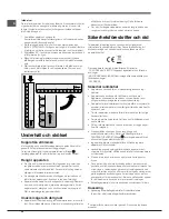 Предварительный просмотр 24 страницы Indesit UIAA 10 Operating Instructions Manual