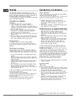 Preview for 8 page of Indesit UIAA 1x (TK).1 Operating Instructions Manual