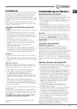 Preview for 29 page of Indesit UIAA 2 Y Series Operating Instructions Manual