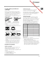 Preview for 35 page of Indesit VIA 640 C Operating Instructions Manual