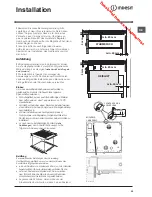 Preview for 39 page of Indesit VIA 640 C Operating Instructions Manual