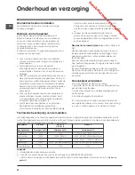 Preview for 62 page of Indesit VIA 640 C Operating Instructions Manual